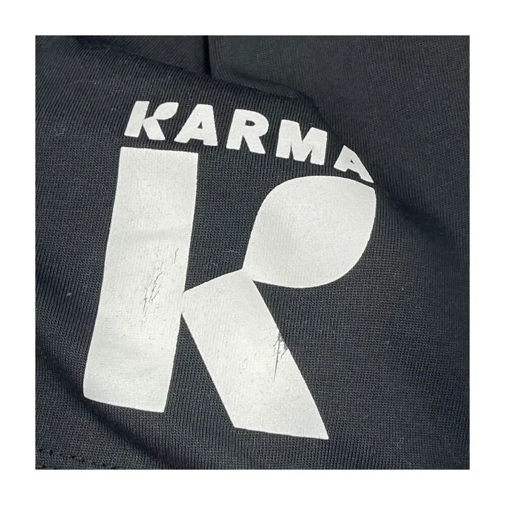 Nike T-Shirts Men's Medium Black Karma Water Cotton Round Neck Short Sleeve - Picture 4 of 8